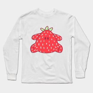 Cute strawberry plushie design Long Sleeve T-Shirt